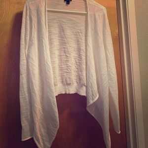 Torrid white cardigan size 0